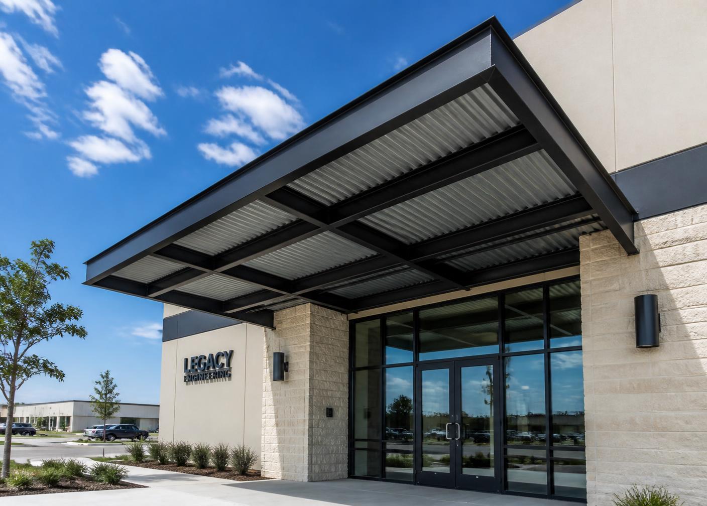 Commercial Steel Awnings